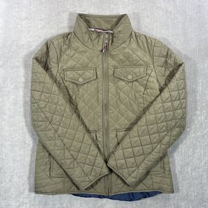 Tommy Hilfiger Womens Small‎ Olive Green Quilted Light Puffer Jacket
